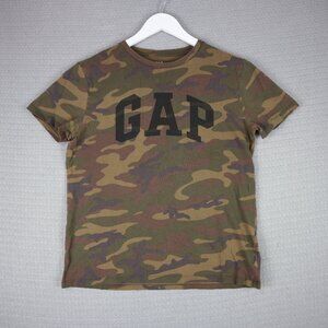 GAP Spell out camo shirt Mens Small